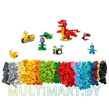 Набор деталей LEGO Classic 11020 Строим вместе картинка 7